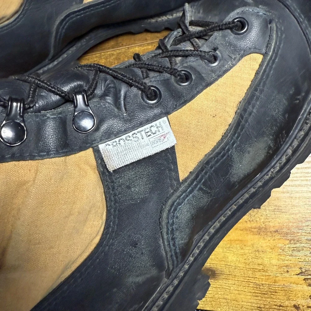 Crosstech PowerToe 6000 Black‎ Tan Leather Cordura Tactical Boots Mens 8.0 EE
